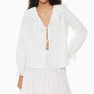 Aritzia Carmela poplin blouse